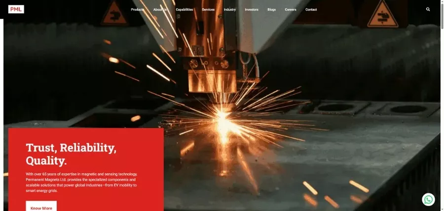 7. Permanent Magnets Ltd. (PML, India)